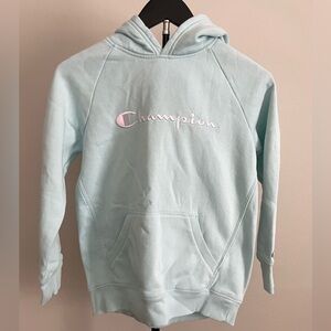 Champion Sky Blue Hoodie girls size L